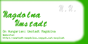 magdolna umstadt business card